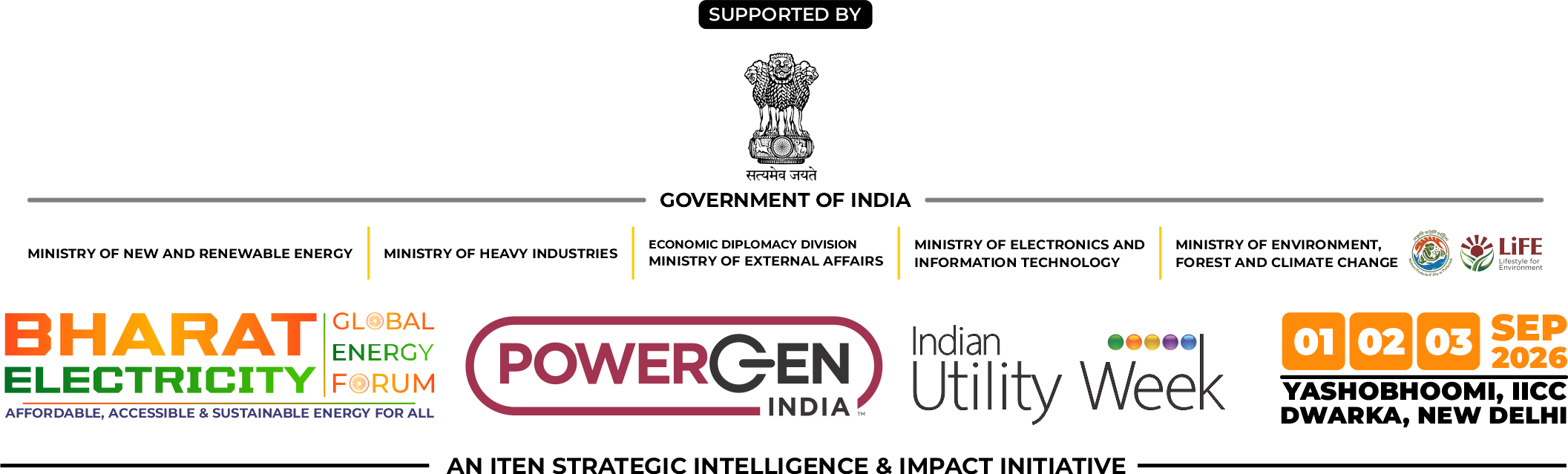 Bharat Electricity, POWERGEN India & Indian Utility Week 2026